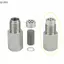 QIUWU M18 * 1.5 O2 Miếng đệm cảm biến oxy CEL Eliminator, Đèn động cơ Che, Bộ mô phỏng xúc tác Mini, Bộ chuyển đổi bằng thép không gỉ 304.