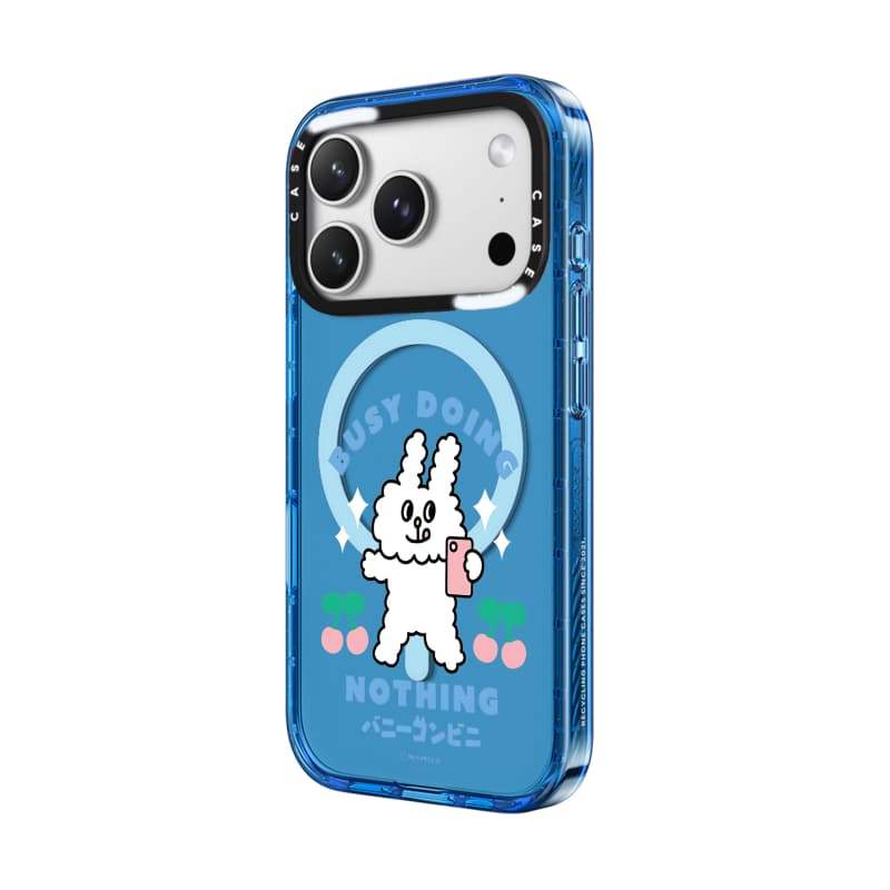 CASECASE X Hộp đựng thỏ bận rộn Màu đen / Xanh da trời / Hồng Bộ sưu tập kẹo Fizz Màu sắc trong suốt Cứng hút từ tính Vỏ tác động cho Apple IPhone 13 14 15 16 17Pro Max Plus Có hộp