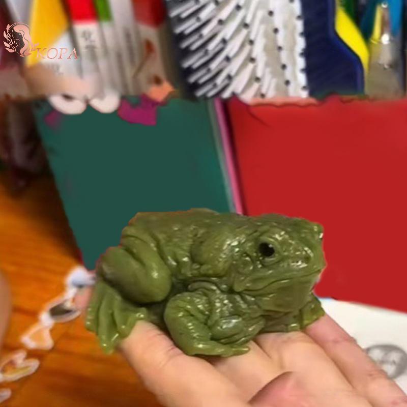 KOPA 1 / 2 Chiếc Ngộ nghĩnh cóc Ếch Squishy Đồ Chơi Giảm Căng Thẳng Đồ Chơi Prank Cho Trẻ Em Ngộ nghĩnh Meme Đảng Quà Tặng Sinh Nhật Ếch Bóp Đồ Chơi VN