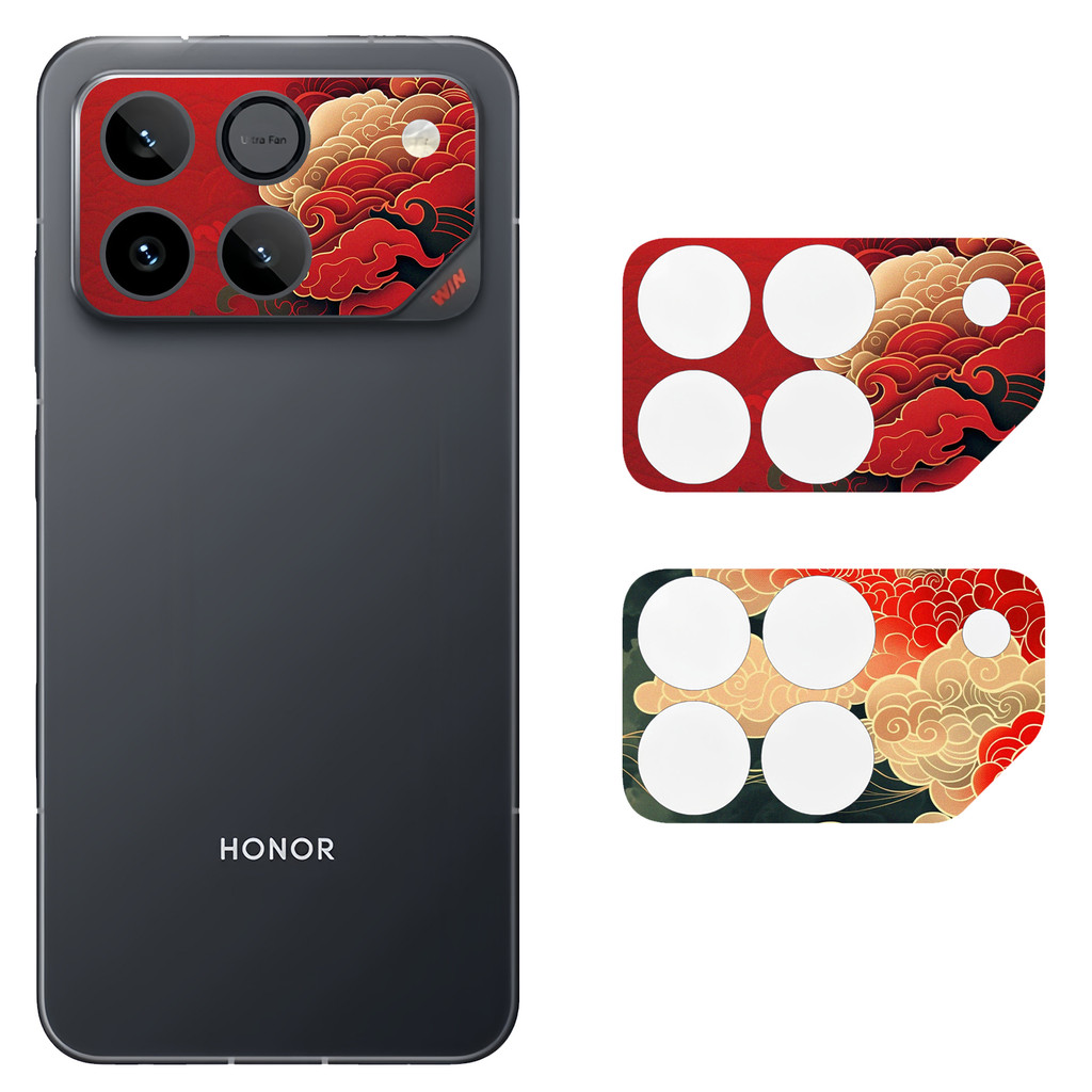 [2 chiếc] Phim dán giấy máy ảnh mềm in hình đám mây may mắn cho Honor Win / WIN RT / Micro mờ / Chống trầy xước Bảo vệ camera