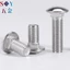 Chất liệu thép không gỉ 304 Vận chuyển Vít hình bán nguyệt Đầu vuông Bu lông cổ vuông Kệ đầu lớn Vít máy M3M4M5M6M8M10M12