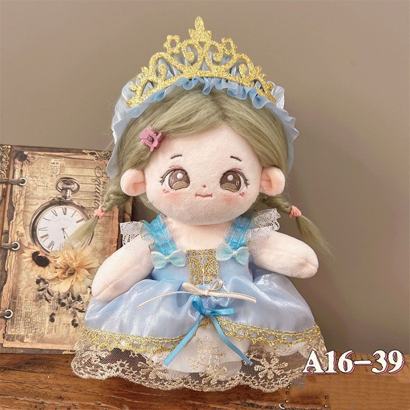 20cm Cotton Búp Bê Quần Áo Cho Bé Búp Bê Sang Trọng Búp Bê Quần Áo Công Chúa Dễ Thương Đầm Vương Miện Không Thuộc Tính Mặc Quần Áo 4.29