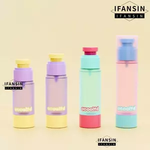 Chai phân phối chân không du lịch FANSIN, Chai dưỡng da di động 30ml / 80ml, Quà tặng Hộp đựng mỹ phẩm và chăm sóc da dạng bơm có thể đổ đầy