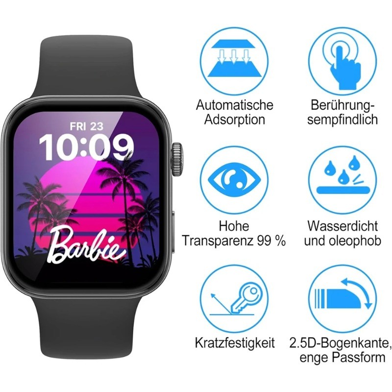2-10 Chiếc Bảo Vệ Màn Hình Cho Huawei Watch Fit 4 3 2 Pro Mới Mini Thanh Lịch D HD Trong Suốt Kính Cường Lực Cho Huawei Watch Buds 5 4 3 Pro 46mm 42mm Cong Đen Edge Kính Phim