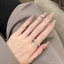 Đồng dát Zircon Nhẫn Zircon Zircon Zircon Tính Khí Phù Hợp Với Tất Cả Trận Đấu Cá Nhân Mở Nhẫn Có Thể Điều Chỉnh Chỉ Số Ngón Tay Nhẫn 26.4.17