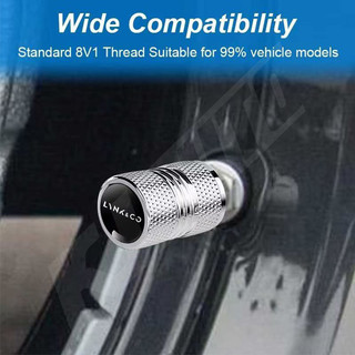 4 Chiếc Lynk & Co Nắp Van Ô Tô Thân Vỏ Nhôm Van Bánh Xe Nắp Bụi Vành Lốp Thân Dành Cho Lynk Co Co 01 02 03 05 06 07 08 09 Nâng Cấp Ngoại Thất