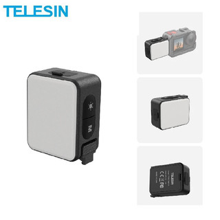 TELESIN Phát Hành Nhanh Lấp Đầy Ánh Sáng Mini Chống Nước Selfie Light Cho DJI OSMO Action 2 3 4 5pro Mini Selfie Light Cho Camera Hành Động