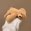 Gấu dễ thương sang trọng - Kẹp tóc hoạt hình có hình trái tim và búp bê nổ, phù hợp cho cô gái
