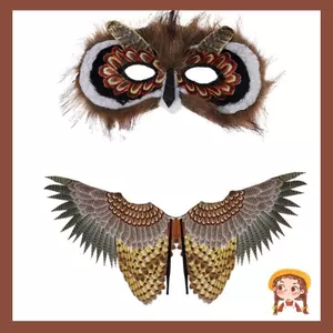 Li Bird Wings Halloween Owl Wings Owl Owl Dress Wings cho mẫu giáo-Áo chơi