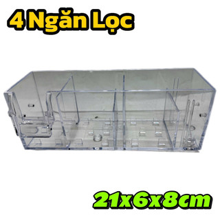 Hộp Lọc Tràn Treo Acrylic Bể Cá Cảnh Không Kiềng Jeneca (Chưa Kèm Bơm)