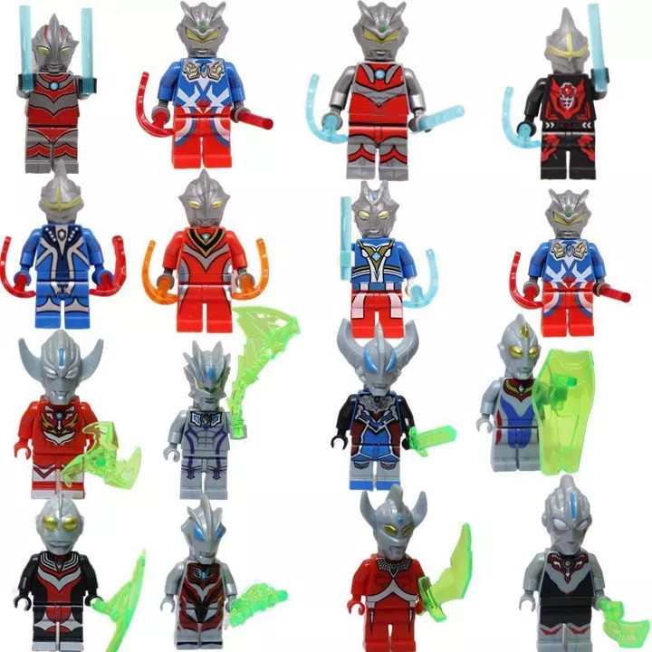 Tương thích với Lego Ultraman Đồ chơi lắp ráp Khối xây dựng Búp bê Digasello Universe Heroes Godzilla Đồ chơi Búp bê Lego