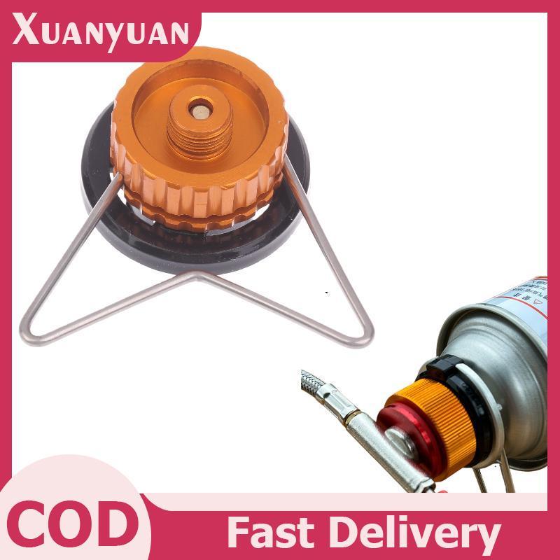 XUAN Bộ Phụ Kiện Xi Lanh Gas Cắm Trại Đa Năng có Giá Đỡ để Sử Dụng Ngang Tiện Lợi