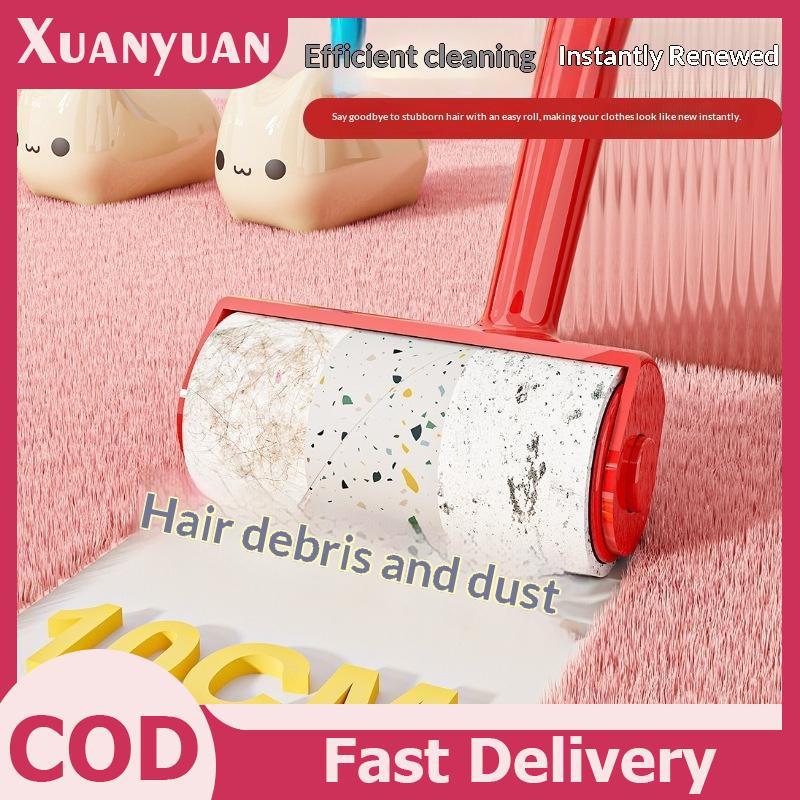 XUAN Mới Có Thể Xé Cuộn Giấy Con Lăn Bụi Khăn Lau Tóc Thú Cưng Quần Áo Thảm Tousle Tẩy Di Động Có Thể Thay Thế Bàn Chải Làm Sạch Công Cụ VN