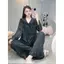 Bộ Đồ Ngủ Nữ JUSOKA Pijama LỤA GẤM Cao Cấp Siêu Xinh họa Tiết In Chìm Dễ Thương Dành Cho Nữ GA01