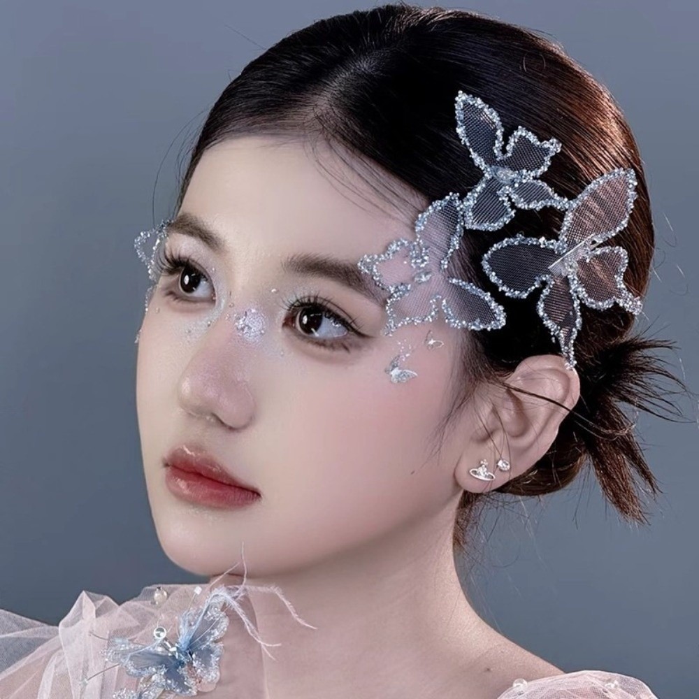 Kẹp Tóc Bướm Thanh Lịch - Set 5 cái, Phụ Kiện Đám Cưới Sang Trọng