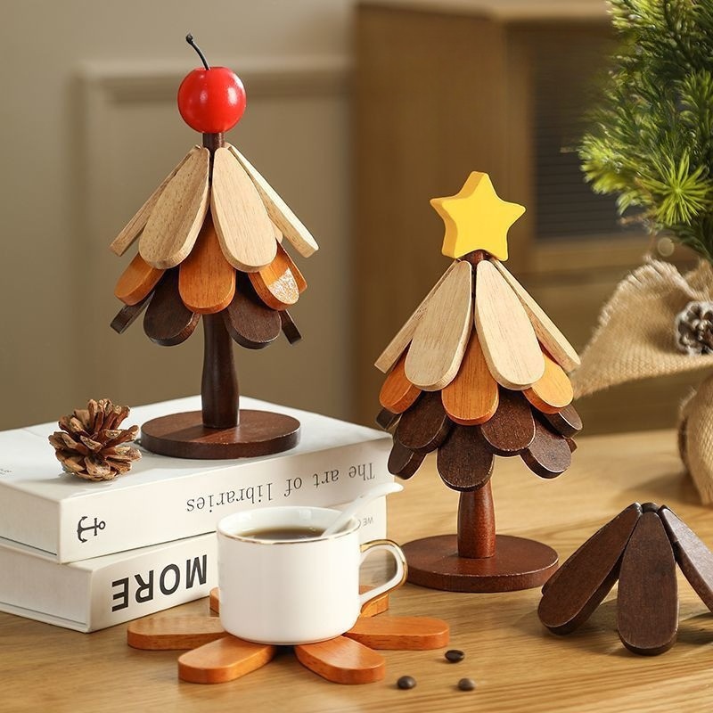 Pháp Cách Nhiệt Miếng ,Hình cây thông Noel,chống bỏng và chống trầy xước, chống trầy, Để nồi, cốc, đồ ăn nóng