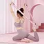Đai co giãn JVSUB Yoga, Dây co giãn múa co giãn có thể điều chỉnh, Dây kháng lực kỹ thuật số lưới 10 / 12 di động dành cho người lớn Trẻ em