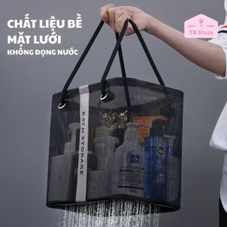 Giỏ Xách Lưới Đựng Đồ Cá Nhân Phòng Tắm - Chất Liệu Chống Nước, Nhanh Khô, Có Thể Xếp Gọn