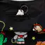 Sanrio Kitty Túi Bánh Bao Dễ Thương Nách Túi Hoạt Hình Thêu Họa Tiết Vai Túi Đeo Vai Có Thể Điều Chỉnh Dây Đeo Vai