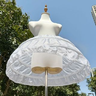 NICOLOO Petticoat, Váy lót trắng 45cm Crinoline, Cosplay JK Gothic Ball Gown Petticoats