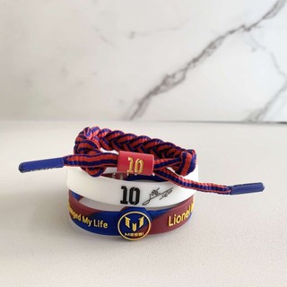 【现货】Ống Hút Messi Số 10 Silicon Barcelona Dạ Quang Vòng Tay Messi Số 10 Silicon Barcelona Dạ Quang Thể Thao Dây Đeo Tay Bóng Đá Quạt Vòng Tay Hộp Quà Tặng Bộ Quà Tặng Sinh Nhật 1229LP