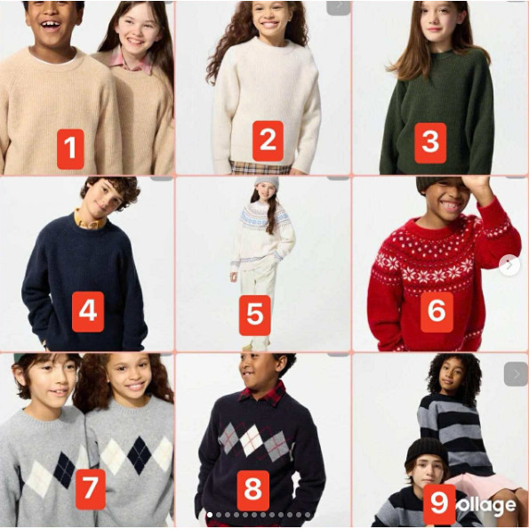 ÁO LEN UNIQLO 9 MẪU