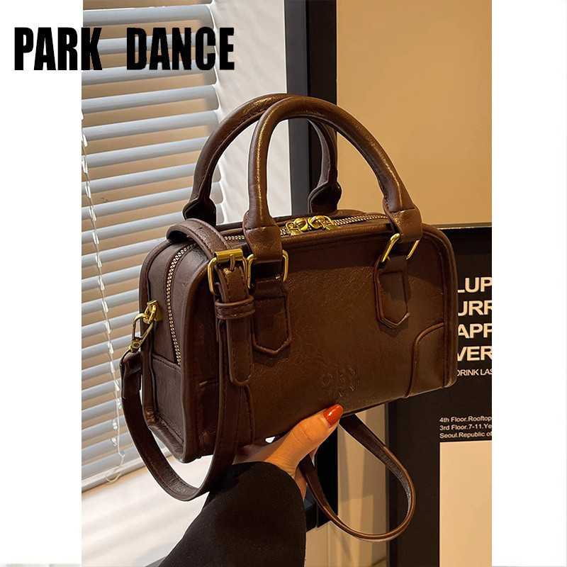 Authentic Women's Single Shoulder Bag New Model Women's Bag PARK DANCE Women's Summer Versatile Retro Fashion Single Shoulder Crossbody Bag Handheld Pillow Bag**--