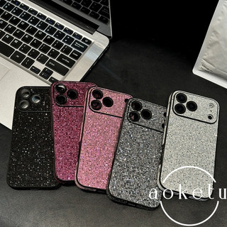 Thích hợp cho vỏ điện thoại Apple 17 Pro iPhone 16 Promax Flash Diamond 15 Light Luxury New Women 's 13 Minimalist Ins Style 14 All Ins Lens Phone Case