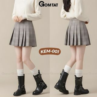 Tất đùi nữ lolita cổ cao mang giày boot 2 chiều cao GOMTAT, vớ mùa đông mang bốt thời trang giữ ấm, y2k - KEM