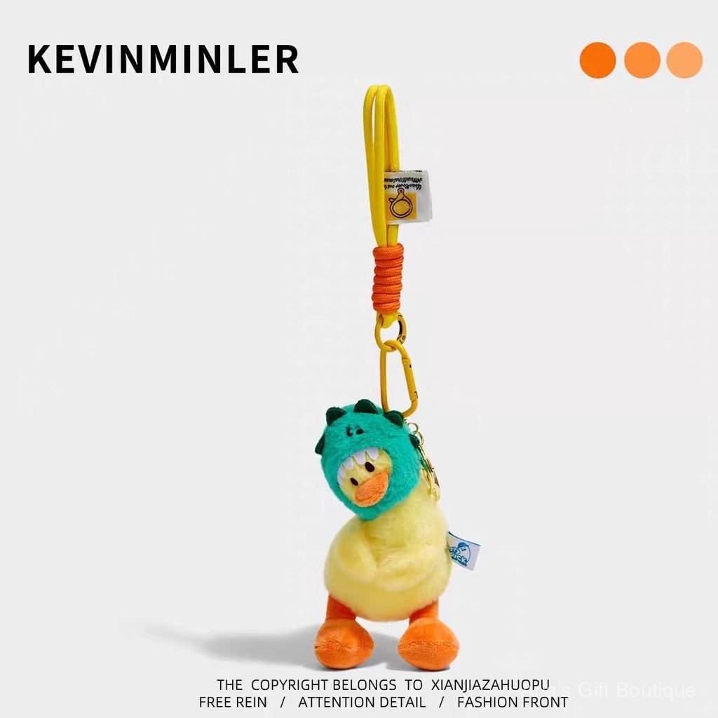 [Aria G-1] KEVINMINLER Original Cute Crooked Duck Sang Trọng Búp Bê Móc Khóa Túi Treo Charm