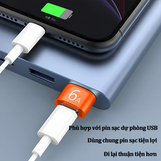 Đầu chuyển OTG Type-C USB 2 chiều sạc nhanh 120W truyền dữ liệu cho iPhone Samsung Xiaomi OPPO laptop tablet