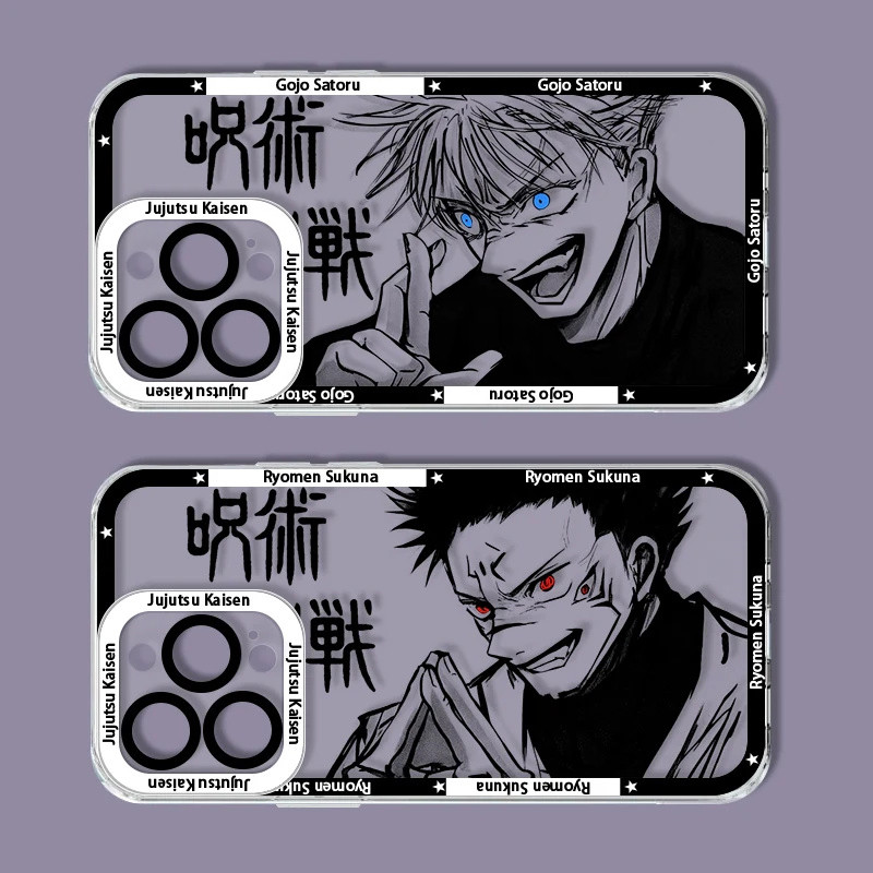 Ốp Điện Thoại Jujutsu Kaisen Gojo Satoru Cho OPPO A60 A54 A3S A5S A74 A12 A12S A17 A16K A38 A18 A37 A78 A79 A98 Ốp Lưng Itadori Yuji Mềm Trong Suốt Chống Sốc Xu Hướng Trong Suốt Thương Hiệu