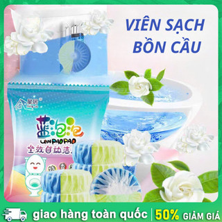 Bộ 10 viên tẩy bồn cầu 2in1 Viên Thả Sạch Bồn Cầu, Tẩy Sạch, Khử Mùi, Mảng Bám