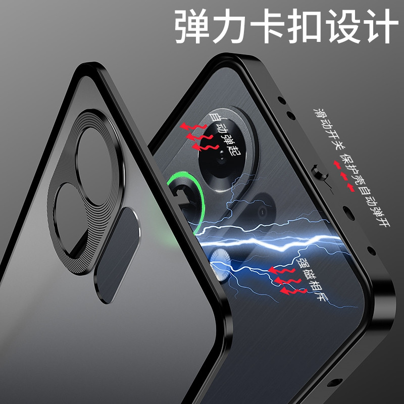 Khung kim loại Matte Plastic Back Cove cho OPPO K13 Turbo Pro Vỏ điện thoại bảo vệ chống sốc