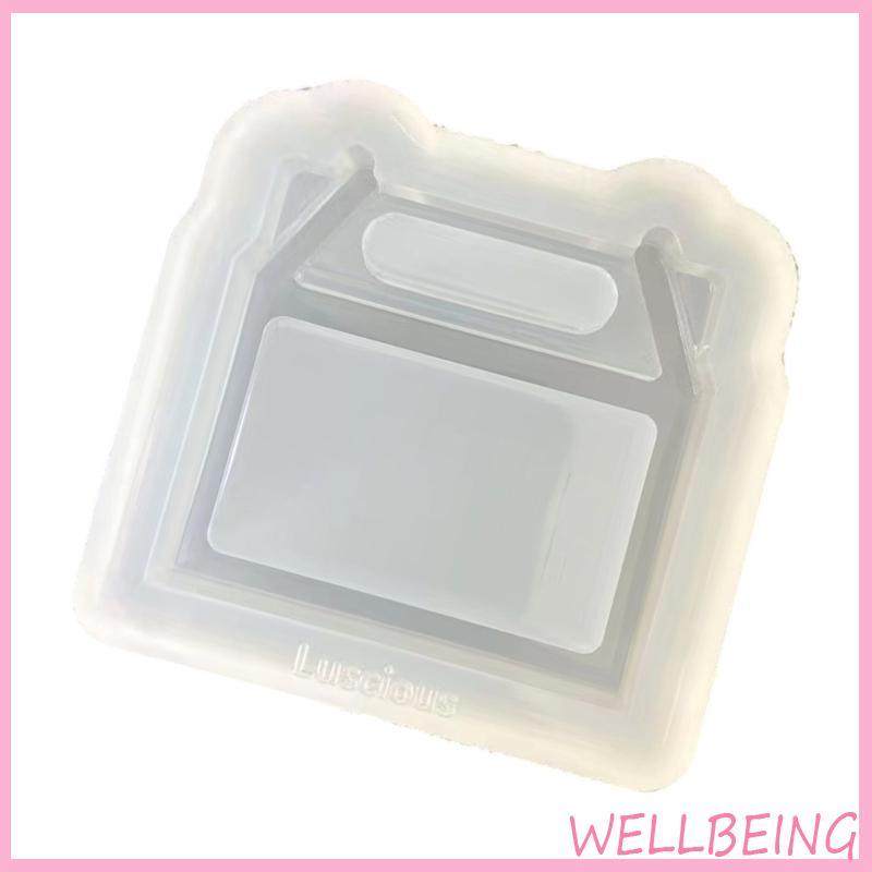 Wellb Dễ Dàng Vệ Sinh Túi Xách Silicon Hộp Món Tráng Miệng Khuôn Lý Tưởng Cho Người Mới Bắt Đầu DIY Như Nhựa Nghệ Thuật Xà Phòng Và Làm