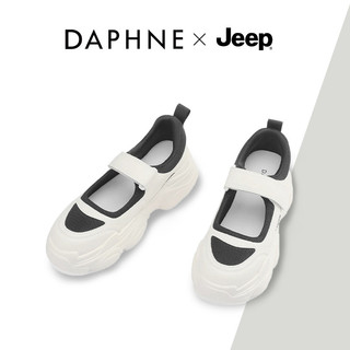 JEEP Daphne Co-Branded Mary Jane Giày Nữ Đế Dày Nhỏ Cao Cấp Baotou Rỗng Giày Sandal Thể Thao Nữ