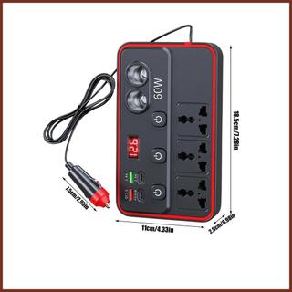 Biến tần cho ô tô có cổng USB Bộ chuyển đổi di động Biến tần nguồn ô tô có ổ cắm cho ô tô Sedan haoyisvn