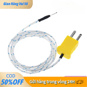【48h】Đầu dò cảm biến nhiệt độ loại K bề mặt chất liệu dây thép không gỉ, cảm biến nhạy, phản hồi nhanh khi đo nhiệt độ.
