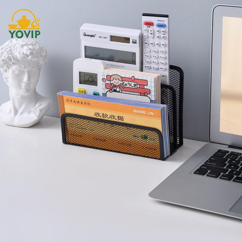 YOVIP Giấy Khay Sổ Tay Đứng Ra Bàn 3 Lớp Bla Kim Loại Sắt Lưới Giá Đỡ Cho Tạp Chí Tập Tin Sách Ra Tổ Chức Văn Phòng VN