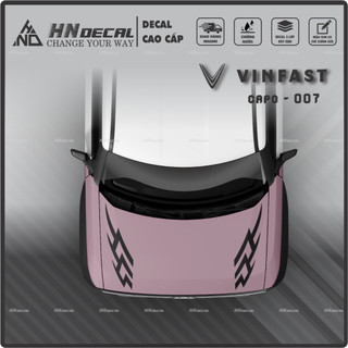 DECAL DÁN CAPO XE VF3 - TEM DÁN CAPO VF3 MẪU MỚI NHẤT Tem VF3 cao cấp ( MẪU 07 )