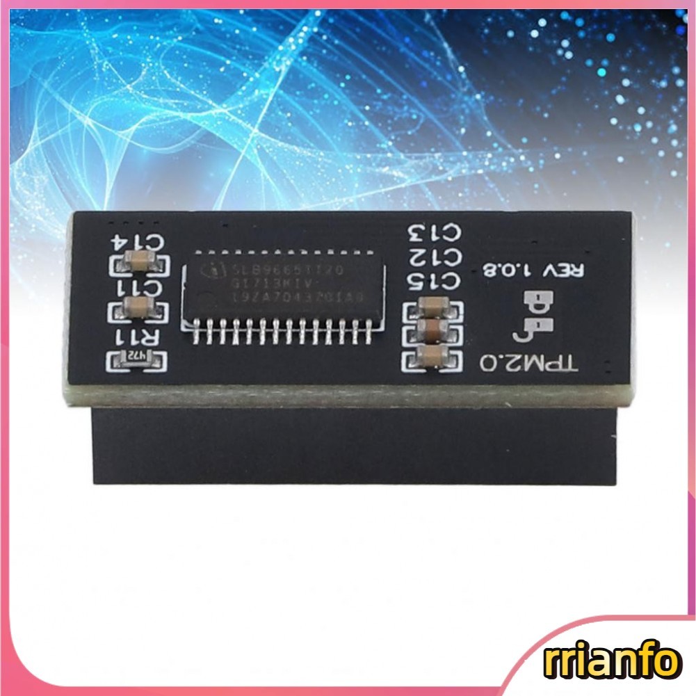 Rrianfo Bộ xử lý mã hóa an toàn Rrianfo Mô -đun TPM 2.0 cho bộ nhớ PC DDR4 với 20Pin 2x10p Chip Gigabyte Bo mạch chủ tương thích Windows 11