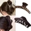 Kẹp vuốt tóc JVSUB, Kẹp tóc chống trượt lớn, Phụ kiện tóc Barrette in họa tiết da báo thời trang