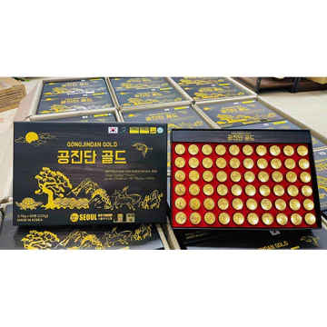 An Cung Ngưu Hoàng Hoàn Trầm Hương GongJinDan Gold Hàn Quốc - Hộp Giấy 60 Viên, Daedong Ginseng