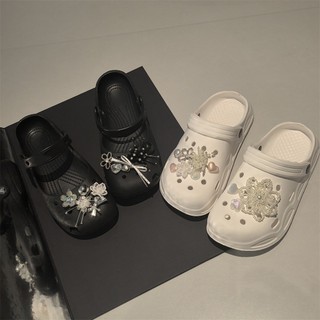 1 Bộ Có Thể Tháo Rời Giày Quyến Rũ Khóa Cho Ballet Flats Công Nghiệp Nặng Ngọc Trai Hoa Tình Yêu Hạt Trang Trí Cho Ba Lê Lỗ Giày