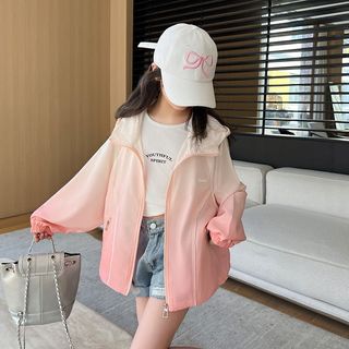 Áo chống nắng cho bé gái gradient thời trang-áo khoác mỏng nhẹ thoáng khí nhanh khô phong cách Hàn