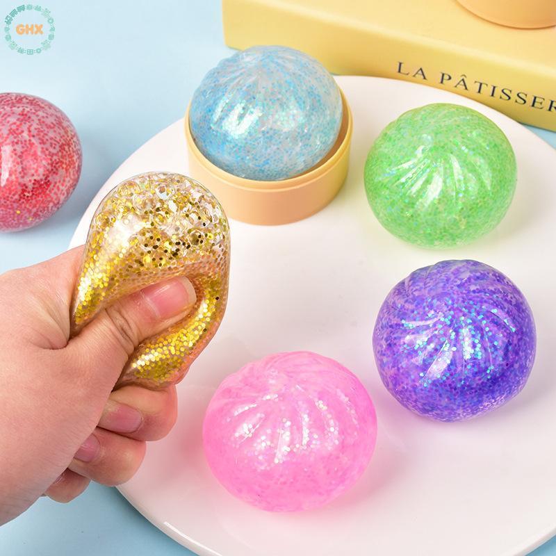 GHX Squishy Mô Phỏng Bánh Bao Bóng Áp Lực Đồ Chơi Giảm Căng Thẳng Mềm Xúc Giác Cho Bàn Làm Việc Văn Phòng Và Trang Trí Nhà VN
