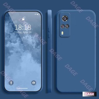 Ốp lưng cho Vivo Y31, Màu trơn Vivo Y31 Vỏ bảo vệ silicon chống rơi màu trơn đơn giản