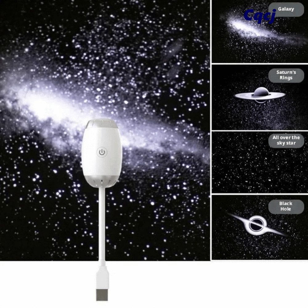 Đèn LED bầu trời đầy sao CQCJ - Máy chiếu sao phạm vi rộng, điều chỉnh 3 mức độ sáng, phù hợp trang trí phòng ngủ