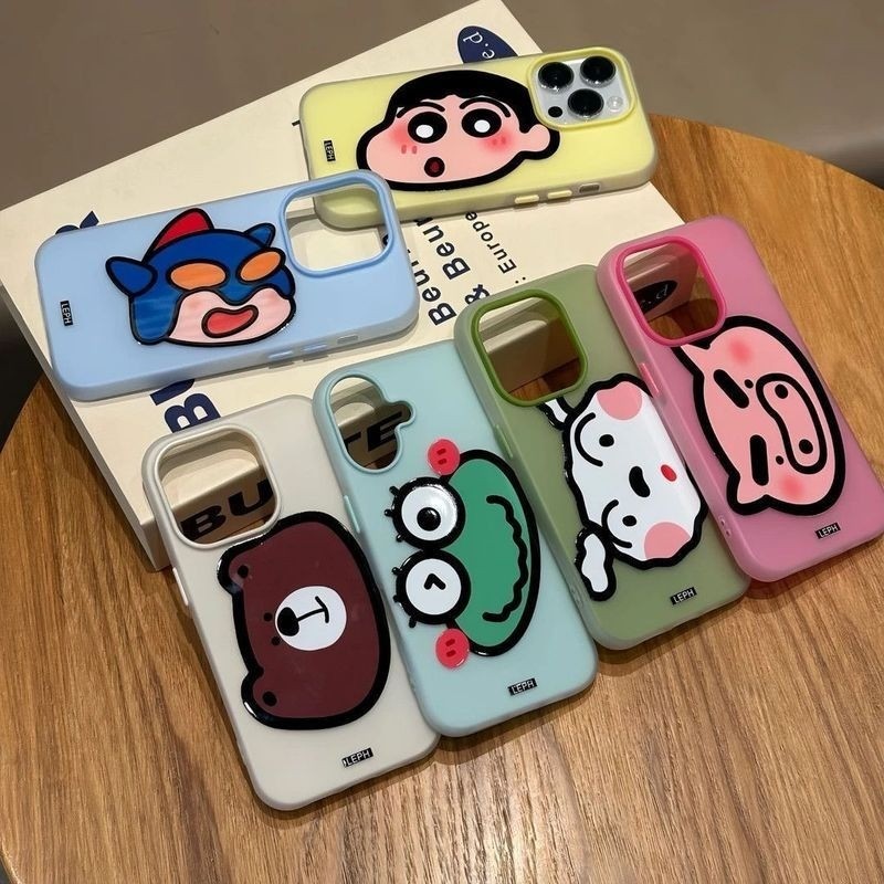 Ốp lưng Iphone Ốp lưng thạch chống sốc hình Crayon Shin-chan cho iPhone 16 15 11 12 13 14  pro max plus 7 xr xs