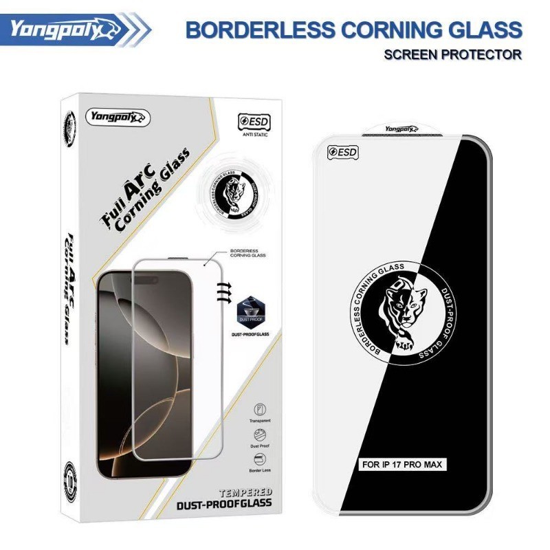Kính cường lực HD độ dày 0,55 cao cấp Tương thích với iPhone 17 16 15 14 13 12 11 Pro Max Plus Air X XR XS Max Kính cường lực bảo vệ màn hình